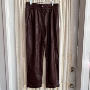 LOFT Women’s Dark Brown faux leather pants